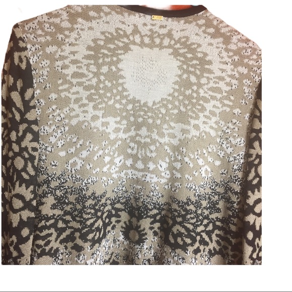 St John Yellow Label Animal Print Cardigan Wool - Picture 8 of 10